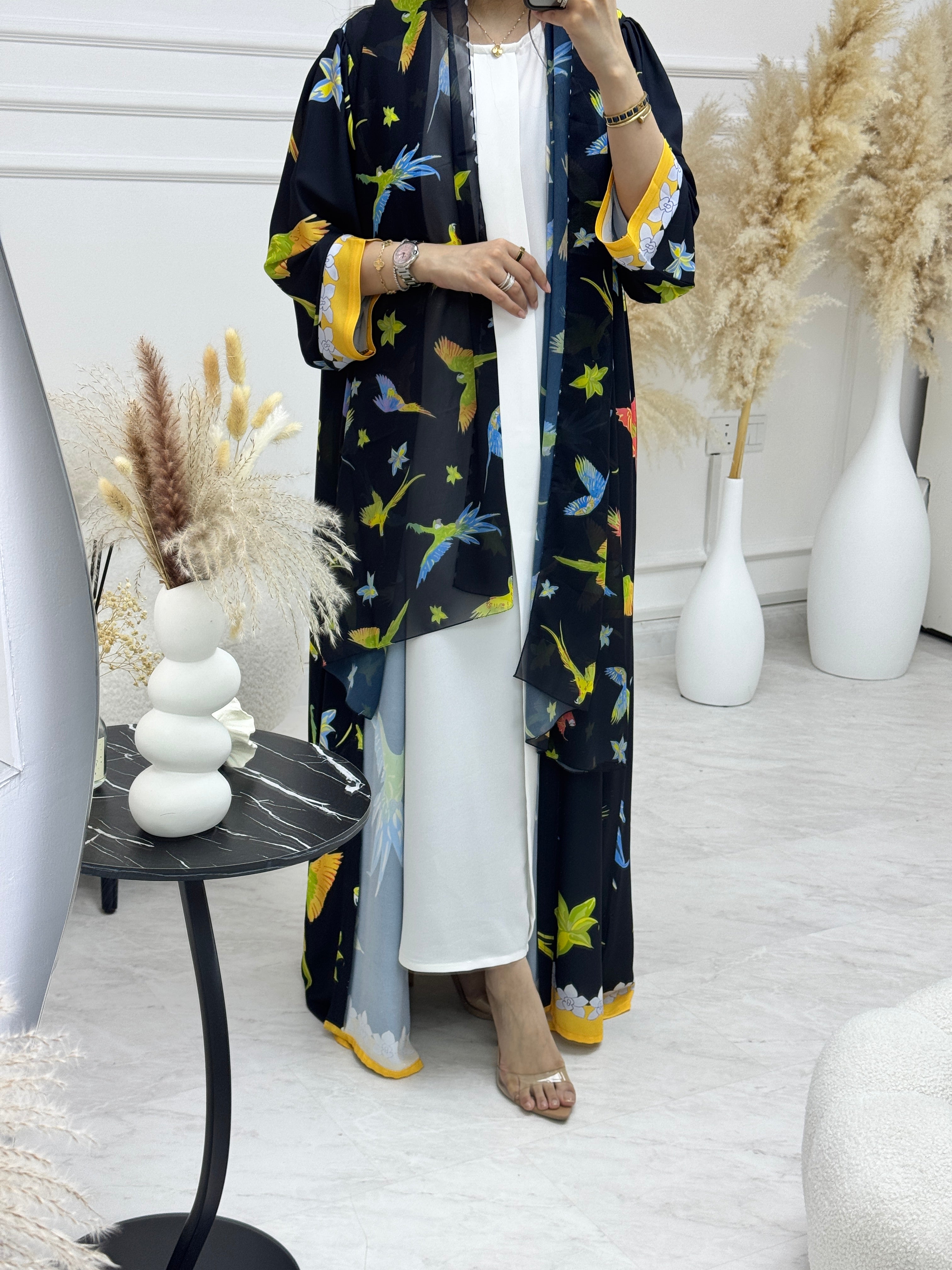 C 1157 Printed Abaya