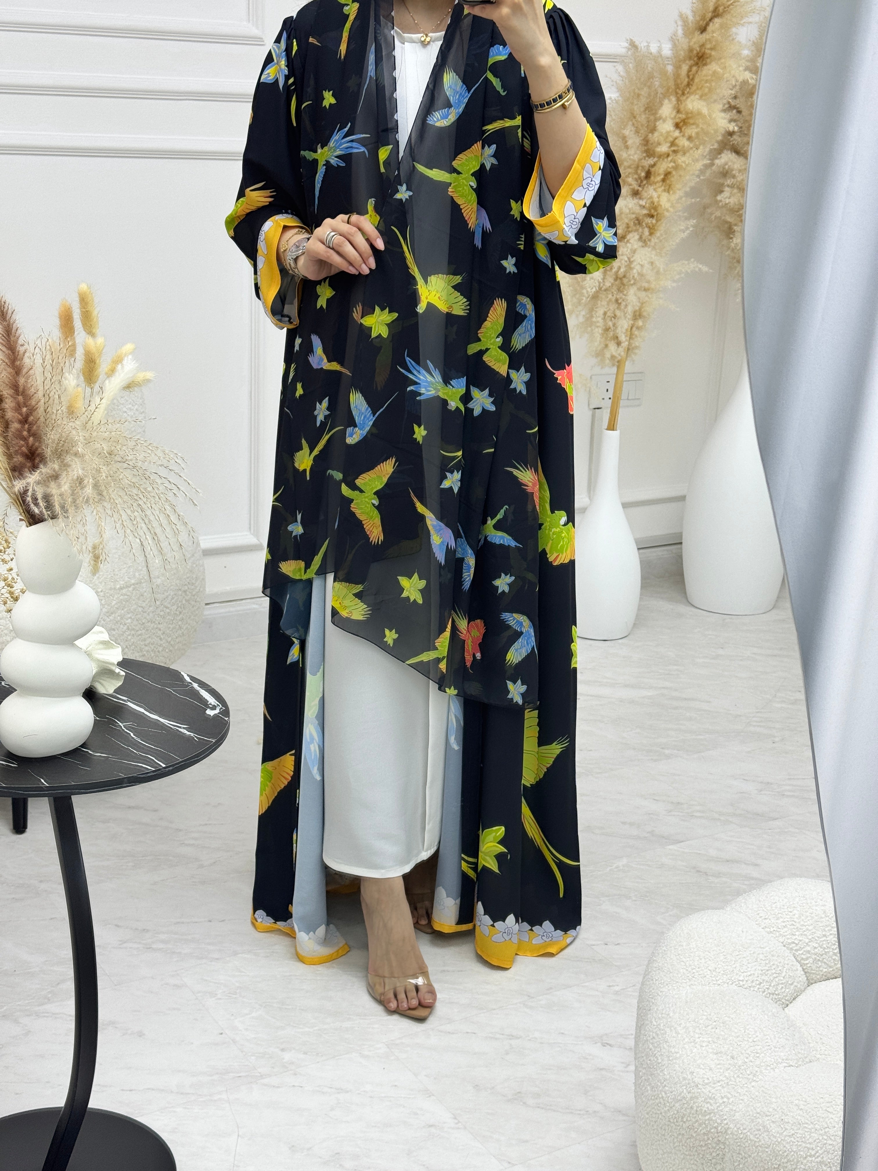 C 1157 Printed Abaya