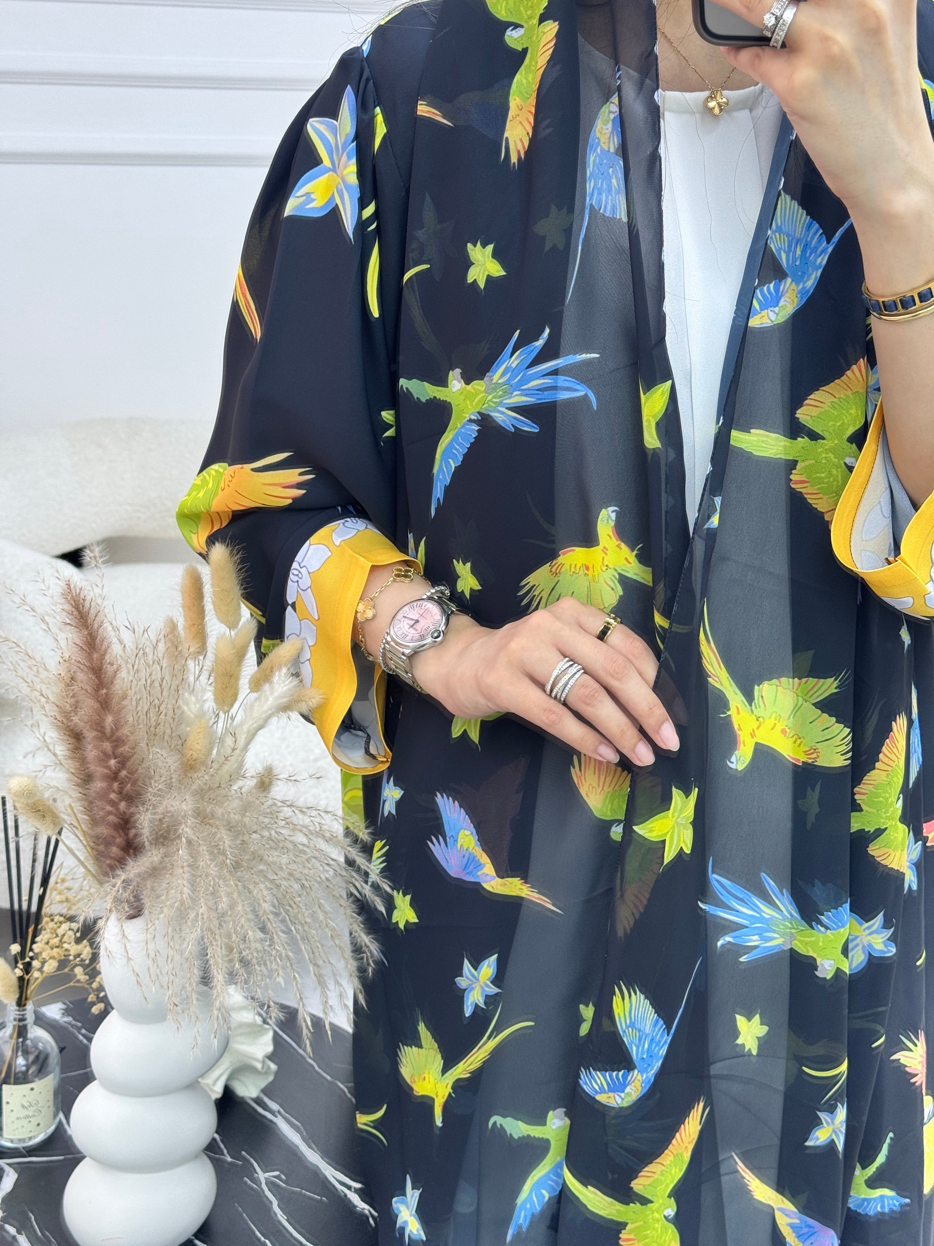 C 1157 Printed Abaya