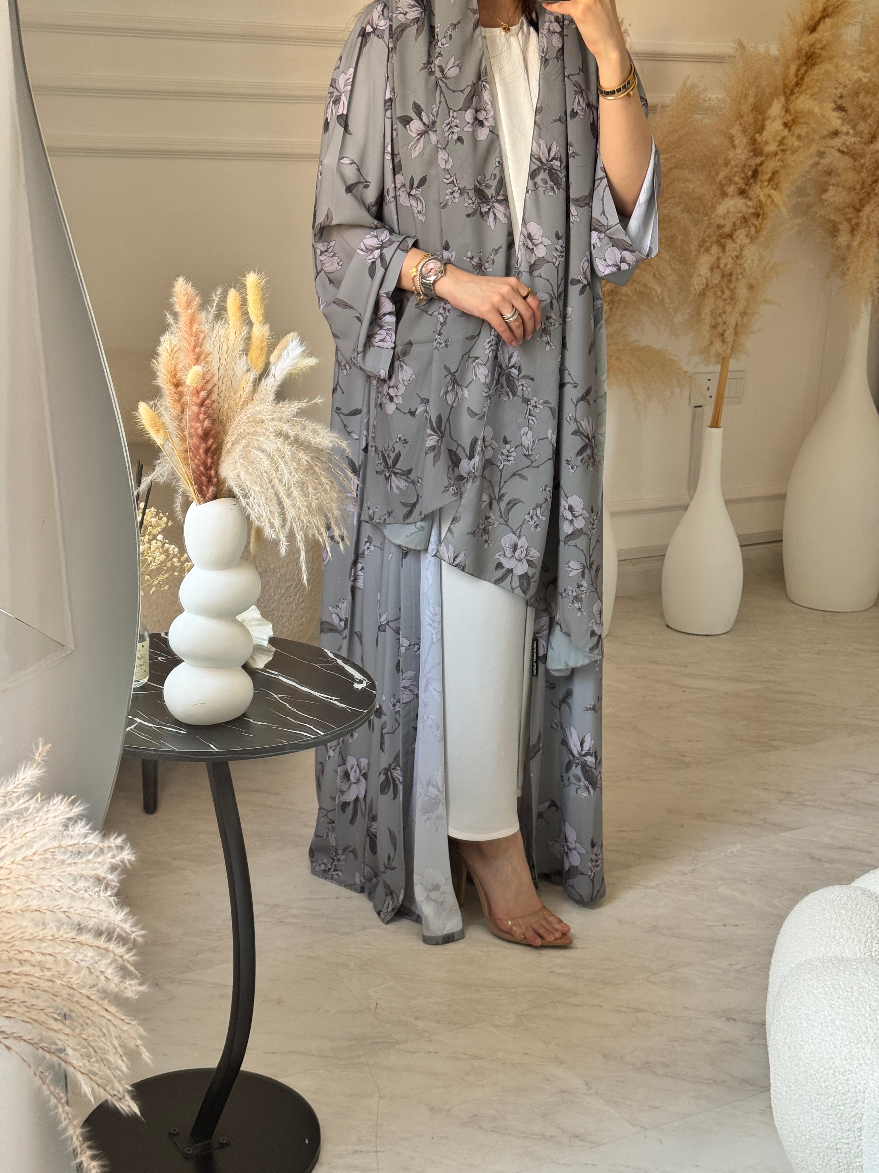 C 1158 Printed Abaya