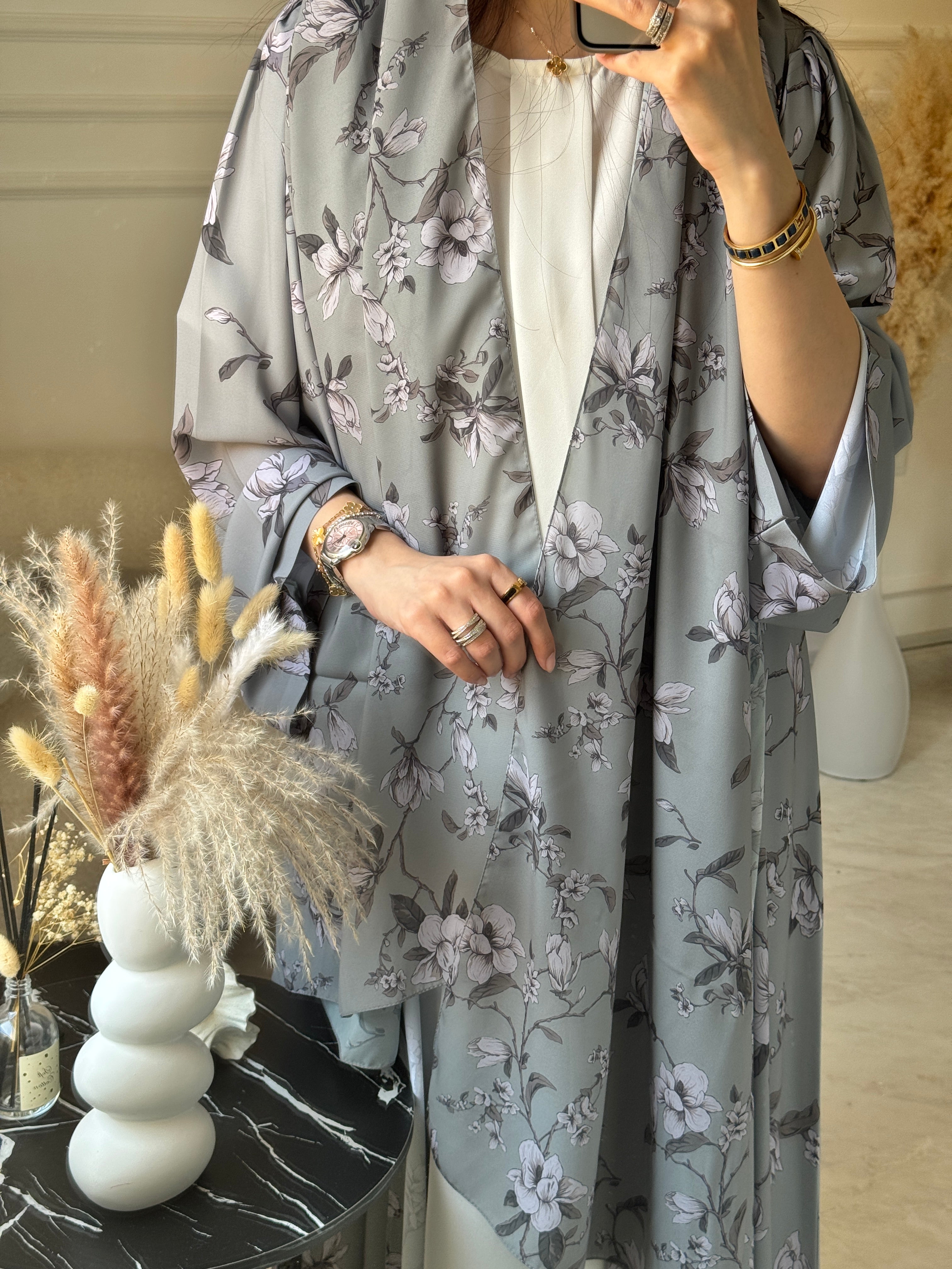 C 1158 Printed Abaya