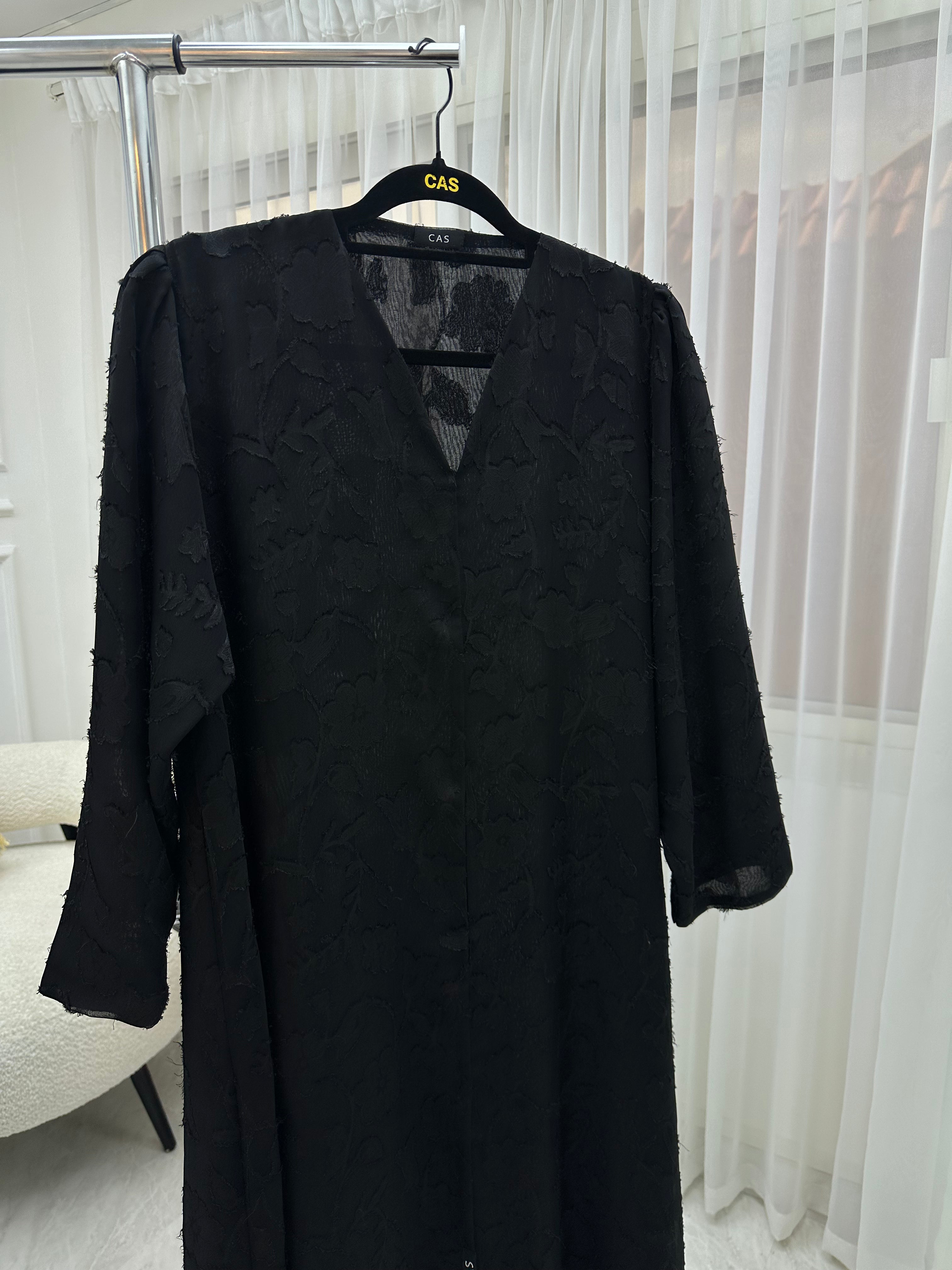 C 0337 Black Abaya