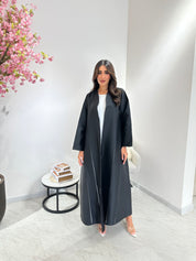 C 1034 Black Lace Abaya