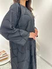 C 1036 Black Beaded Abaya
