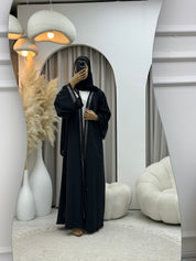 C 04532 Black Classic Lace Abaya