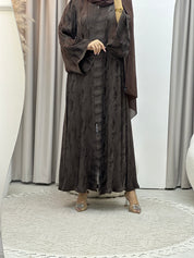 C Brown Shimmer Premium Abaya