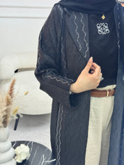 C 1213 Black Coat Abaya