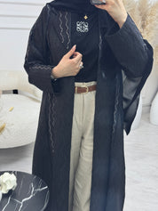 C 1213 Black Coat Abaya