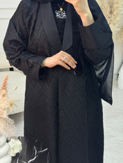 C 1214 Black Coat Abaya