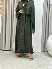 C Green Shimmer Premium Abaya