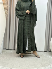 C Green Shimmer Premium Abaya