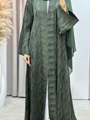 C Green Shimmer Premium Abaya
