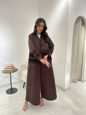 C 0916 Brown Eid Abaya