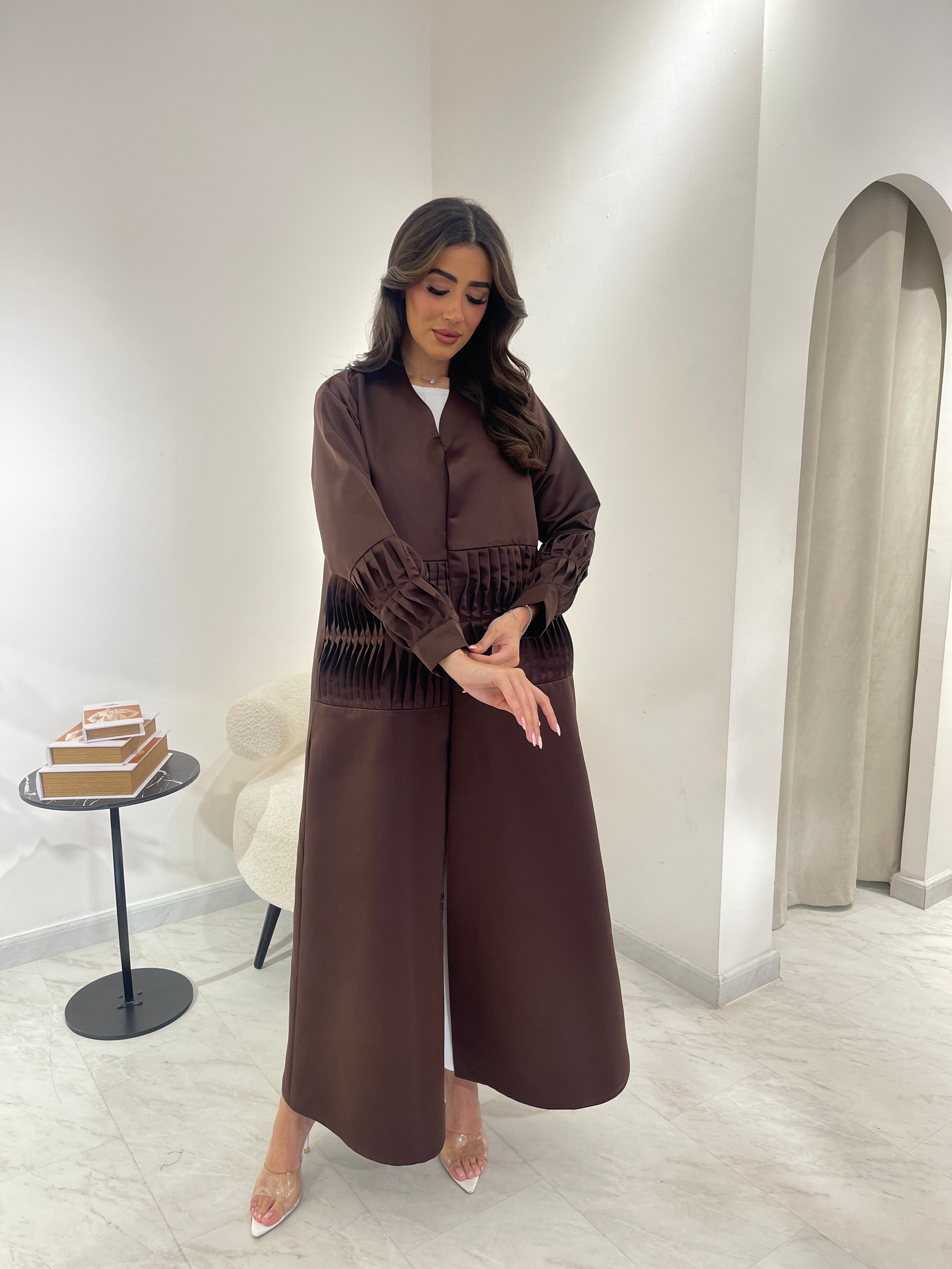 C 0916 Brown Eid Abaya