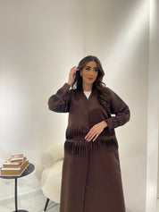 C 0916 Brown Eid Abaya