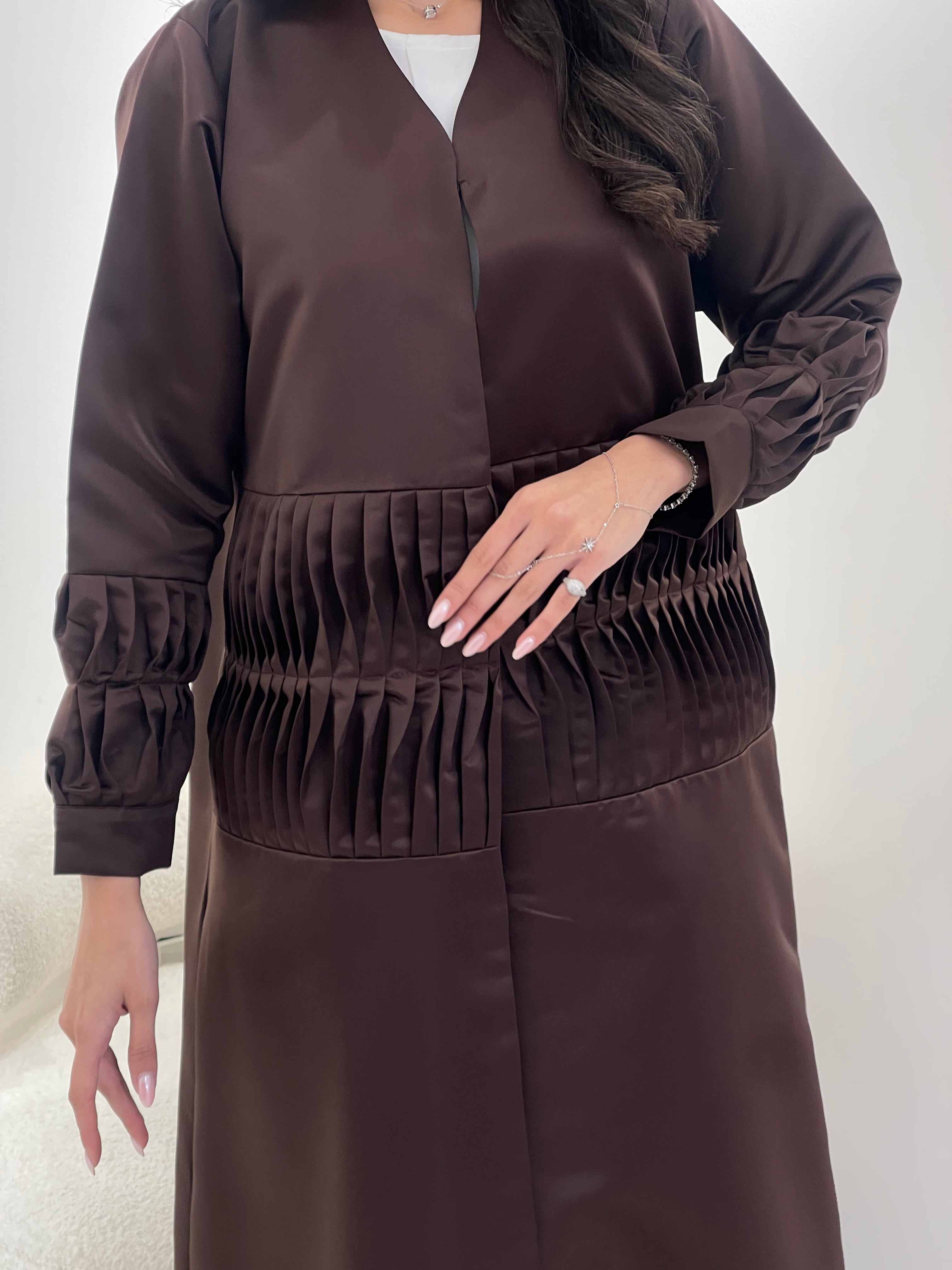C 0916 Brown Eid Abaya