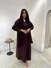 C 0916 Brown Eid Abaya
