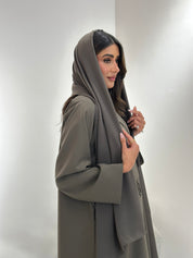 C 1048 Olive Coat Abaya