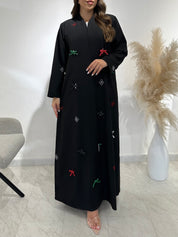 C 1511 Emirati Embroidered Abaya - UAE National Day Special