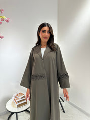 C 1048 Olive Coat Abaya