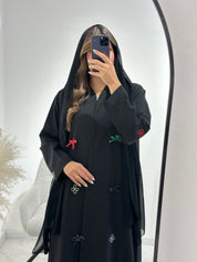C 1511 Emirati Embroidered Abaya - UAE National Day Special