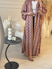 C 1224 Nectarine Wave Abaya