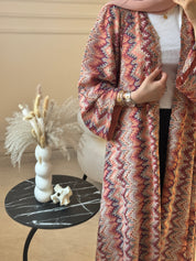 C 1224 Nectarine Wave Abaya