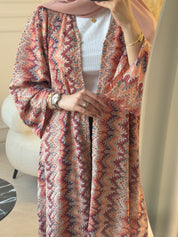 C 1224 Nectarine Wave Abaya