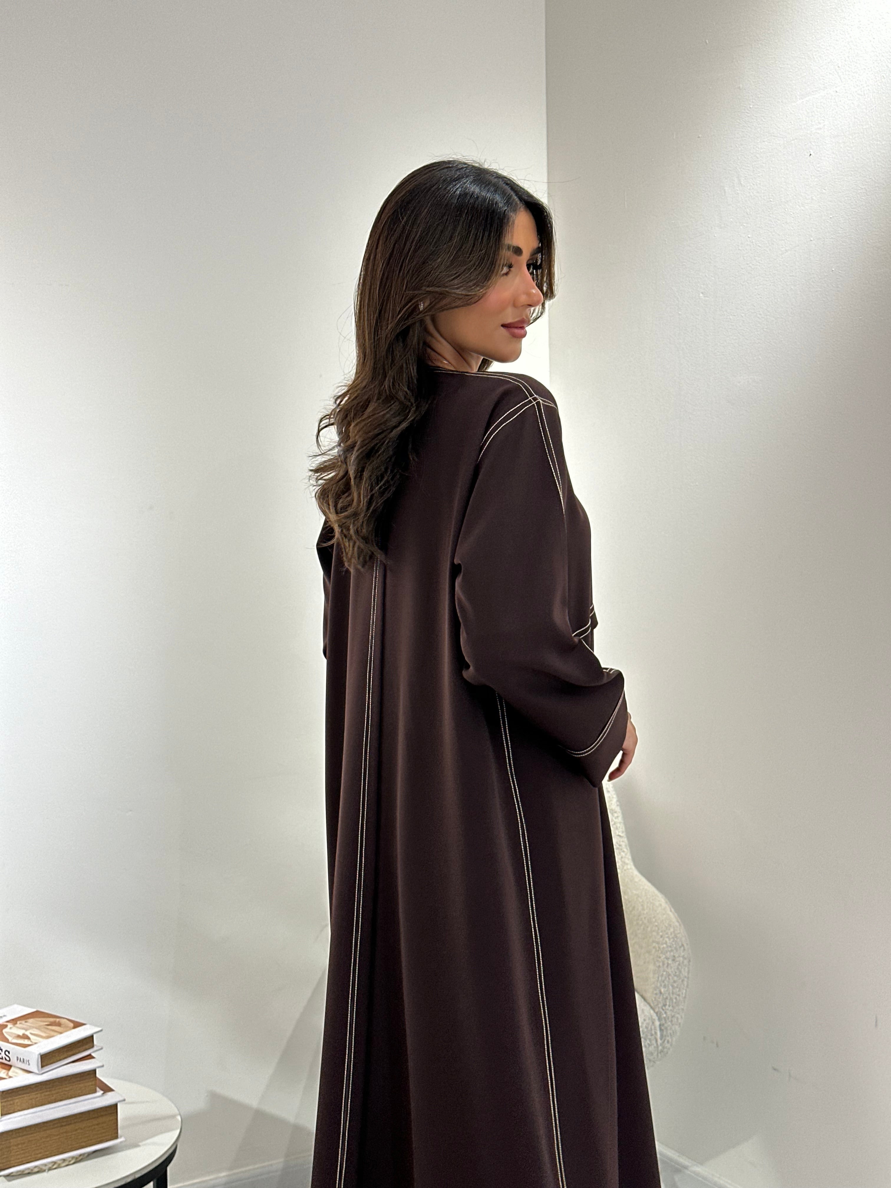 C 1053 Brown Abaya