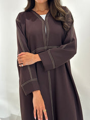 C 1053 Brown Abaya