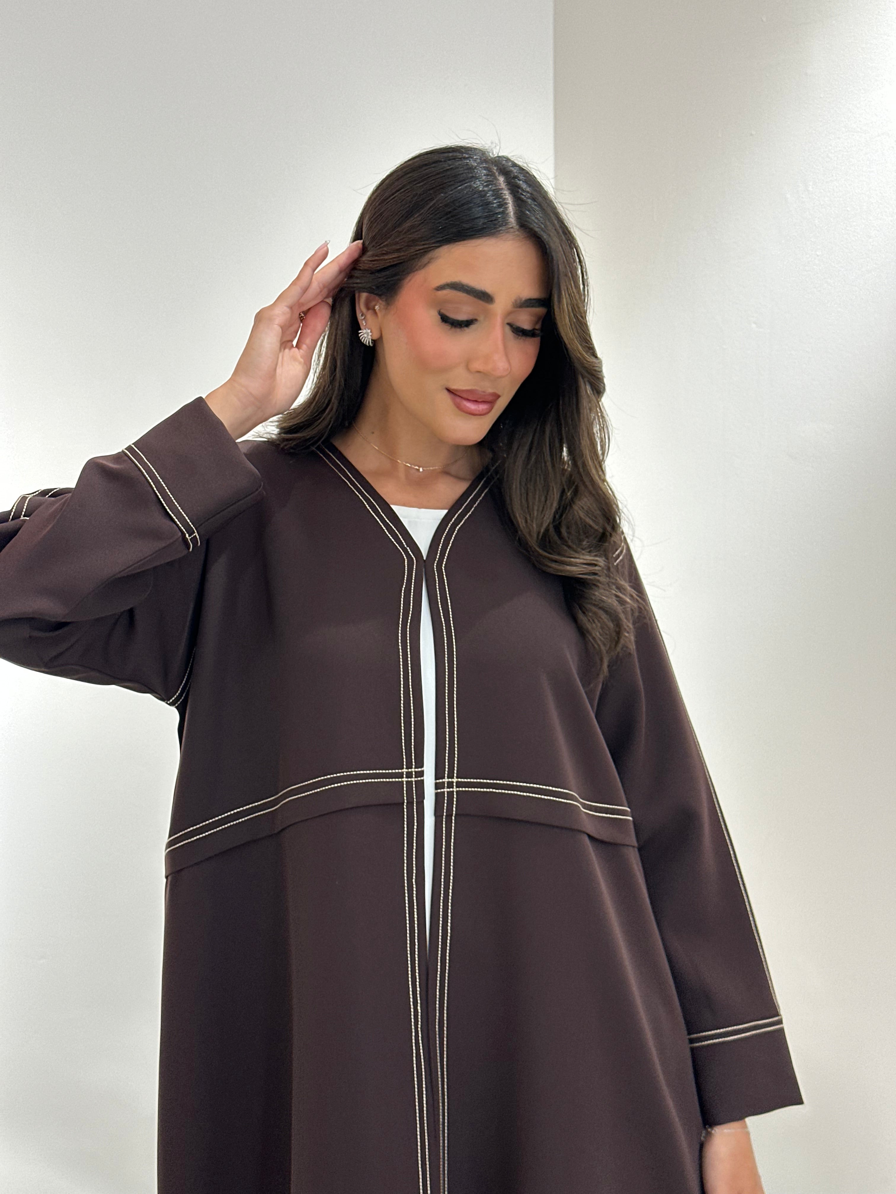 C 1053 Brown Abaya
