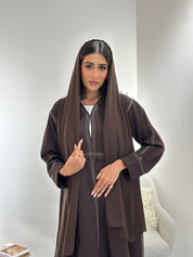 C 1053 Brown Abaya