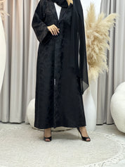 C Black Work Abaya 188