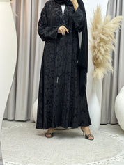 C Black Work Abaya 184