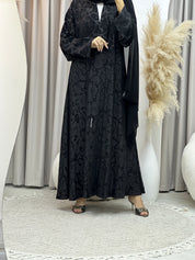 C Black Work Abaya 184