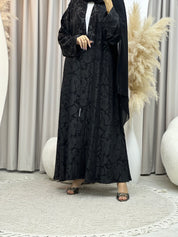 C Black Work Abaya 184