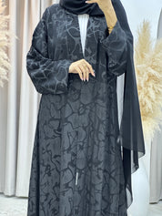 C Black Work Abaya 184