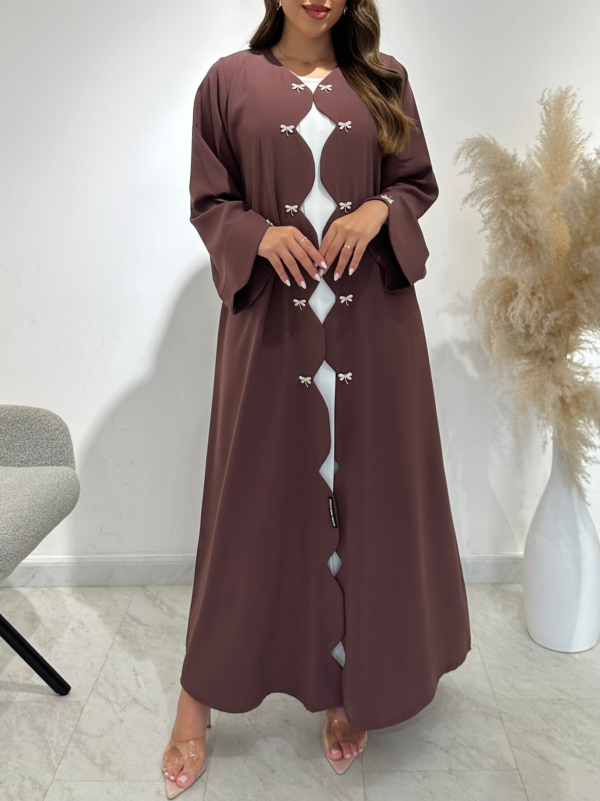 C 1508 Mauve Pink Abaya