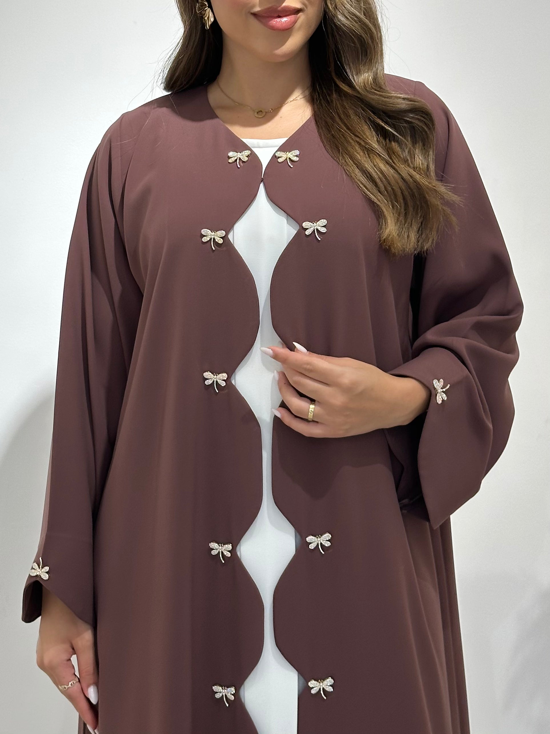 C 1508 Mauve Pink Abaya