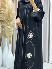 C 0567 Black Work Abaya