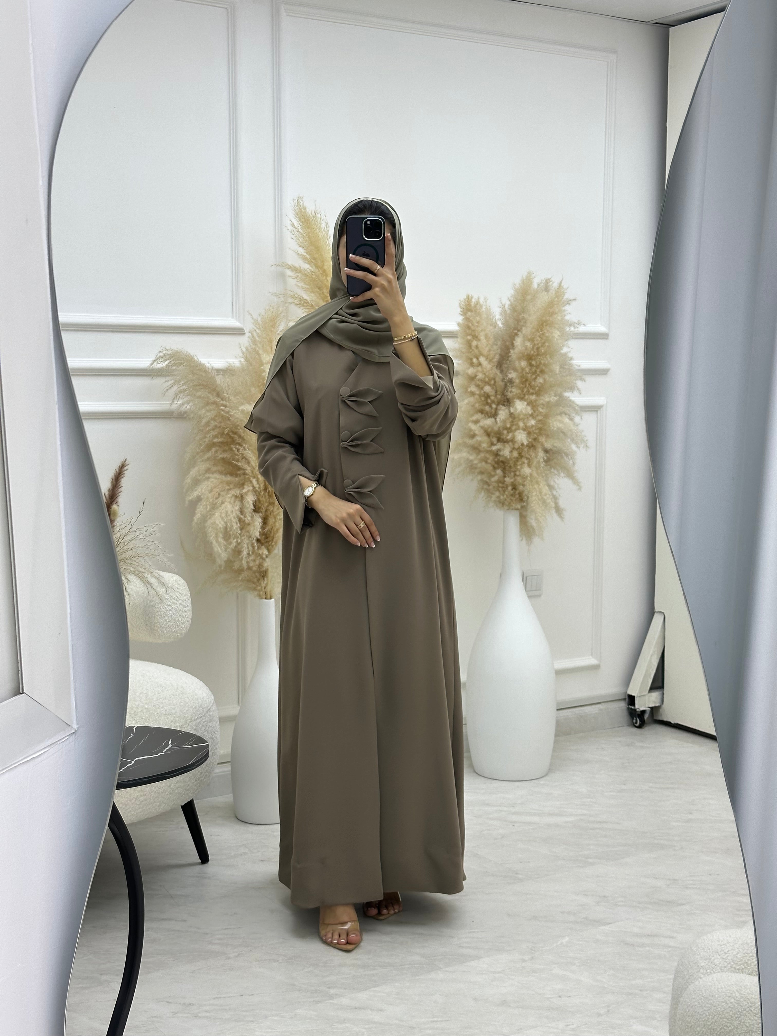 C 1065 Beige Abaya