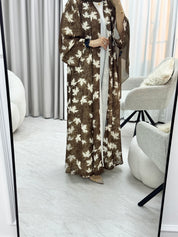 C 1280-02 Cedar Dantel Abaya