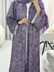 C 1280-01 Violet Dantel Abaya