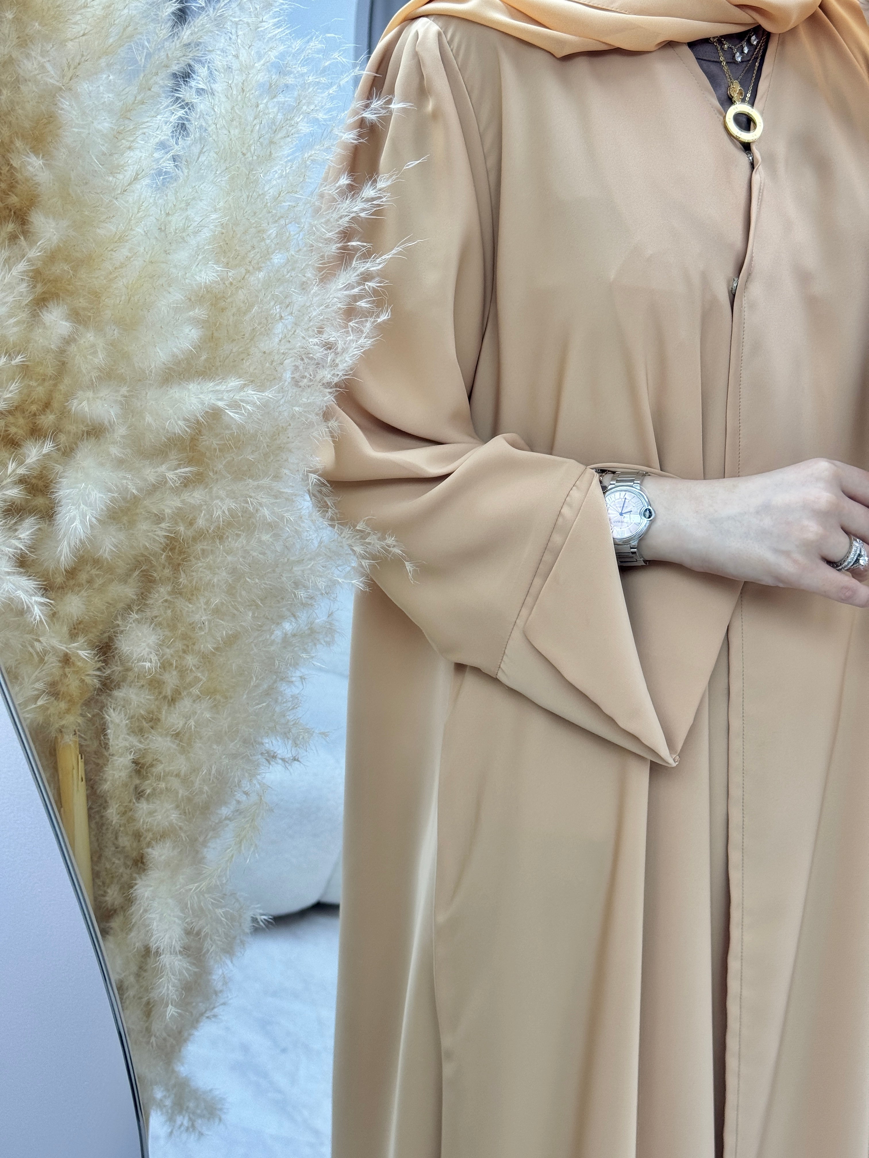 C 1281-02 Peachy Rose Abaya