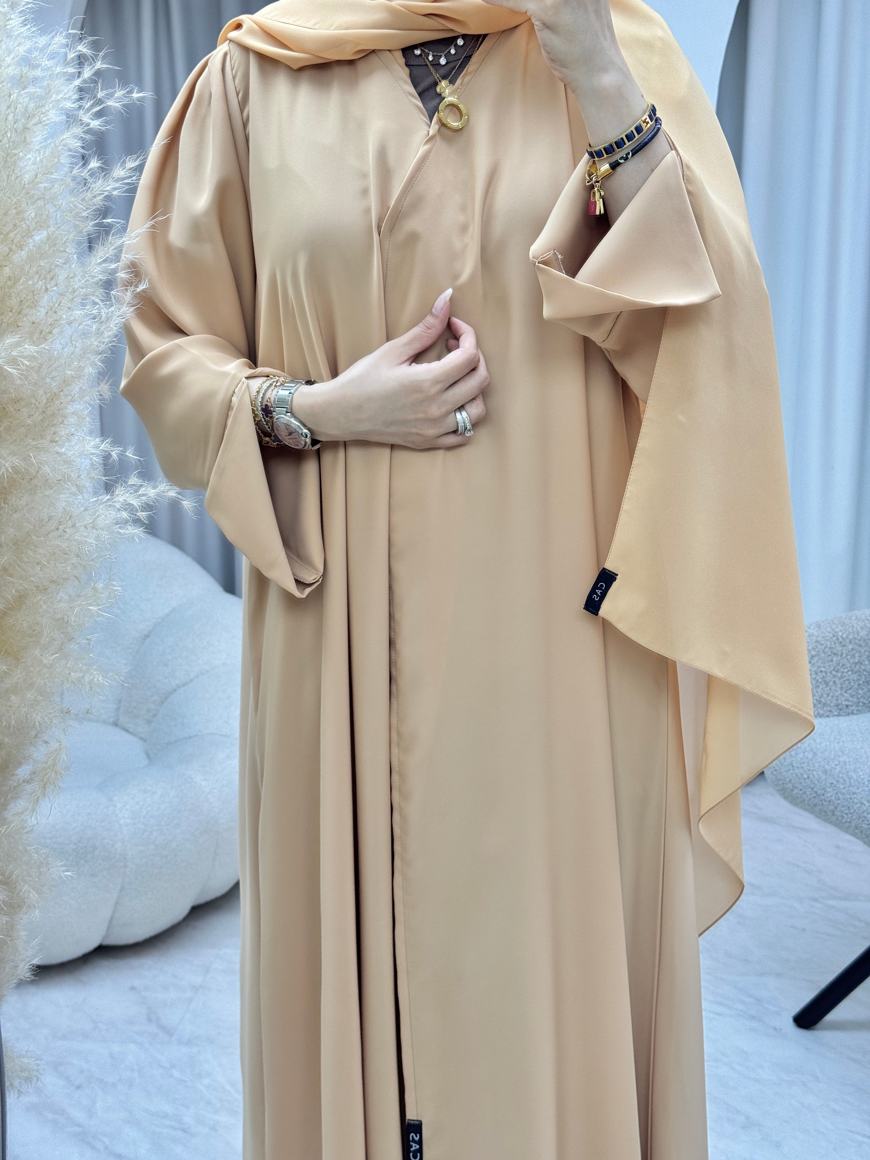 C 1281-02 Peachy Rose Abaya