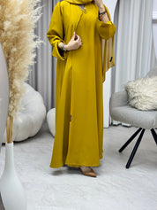 C 1281-04 Mustard Spice Abaya