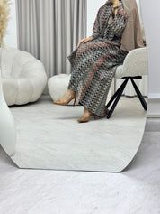 C 1283-01 Sepia Wave Abaya
