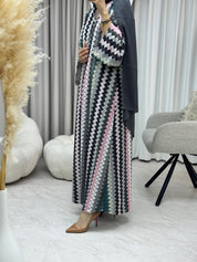 عباية موجة فضية خضراء C 1283-02