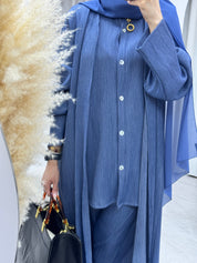 C 1285-04 Cobalt Blue Travel Set Abaya