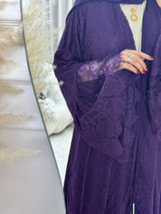 C 1290-01 Indigo Dantel Abaya
